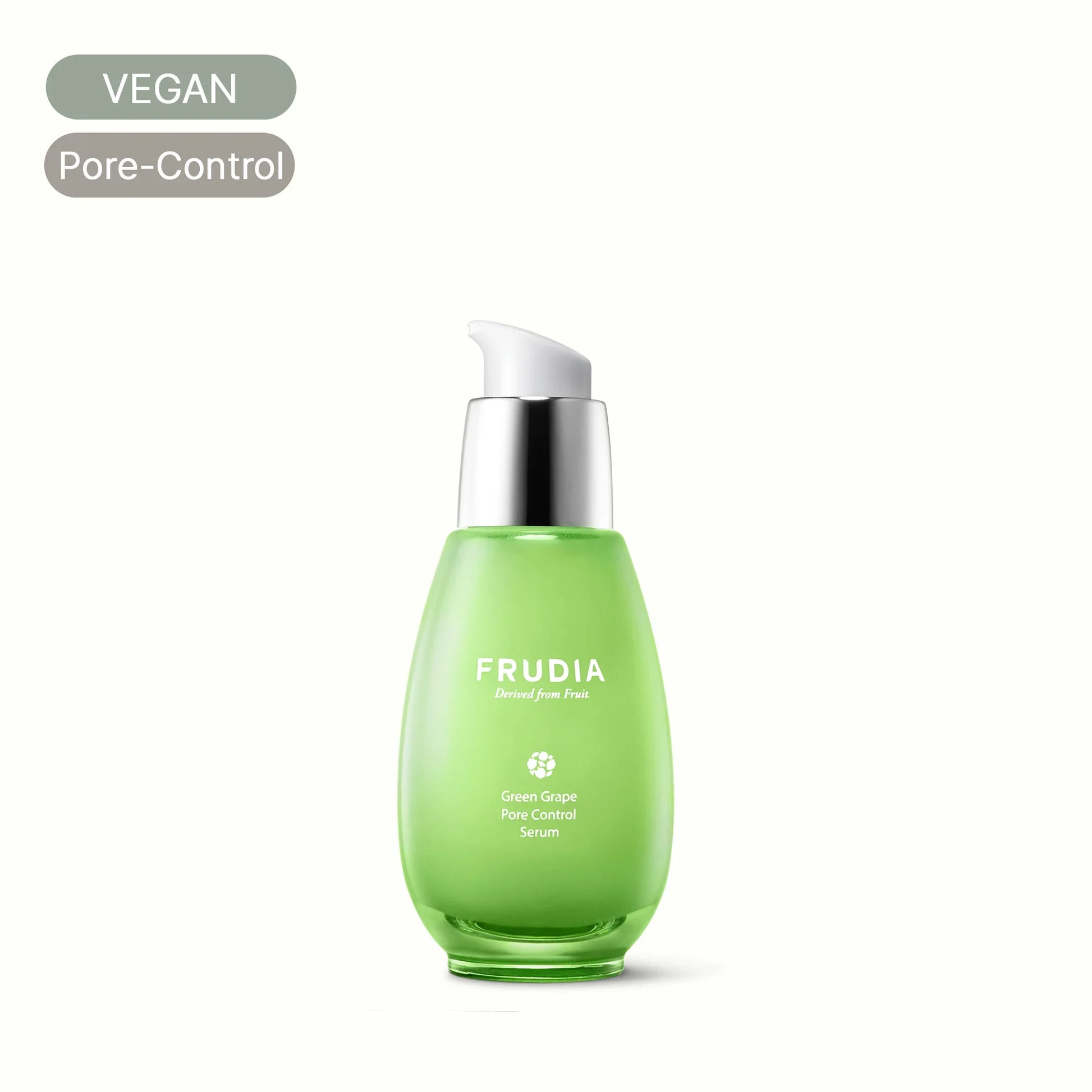 Frudia Green Grape Pore Control Serum bottle, vegan Korean skincare for pores