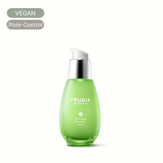 Frudia Green Grape Pore Control Serum bottle, vegan Korean skincare for pores