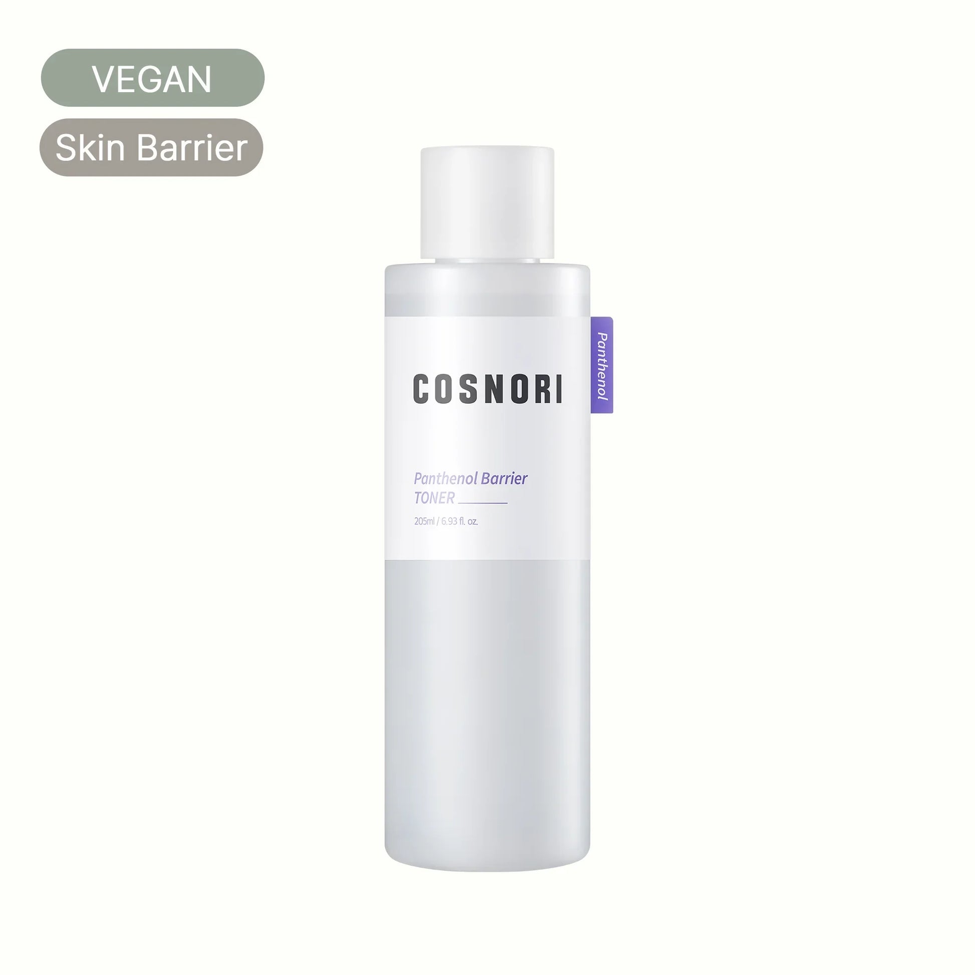 COSNORI Panthenol Barrier Toner vegan skincare product for skin barrier support