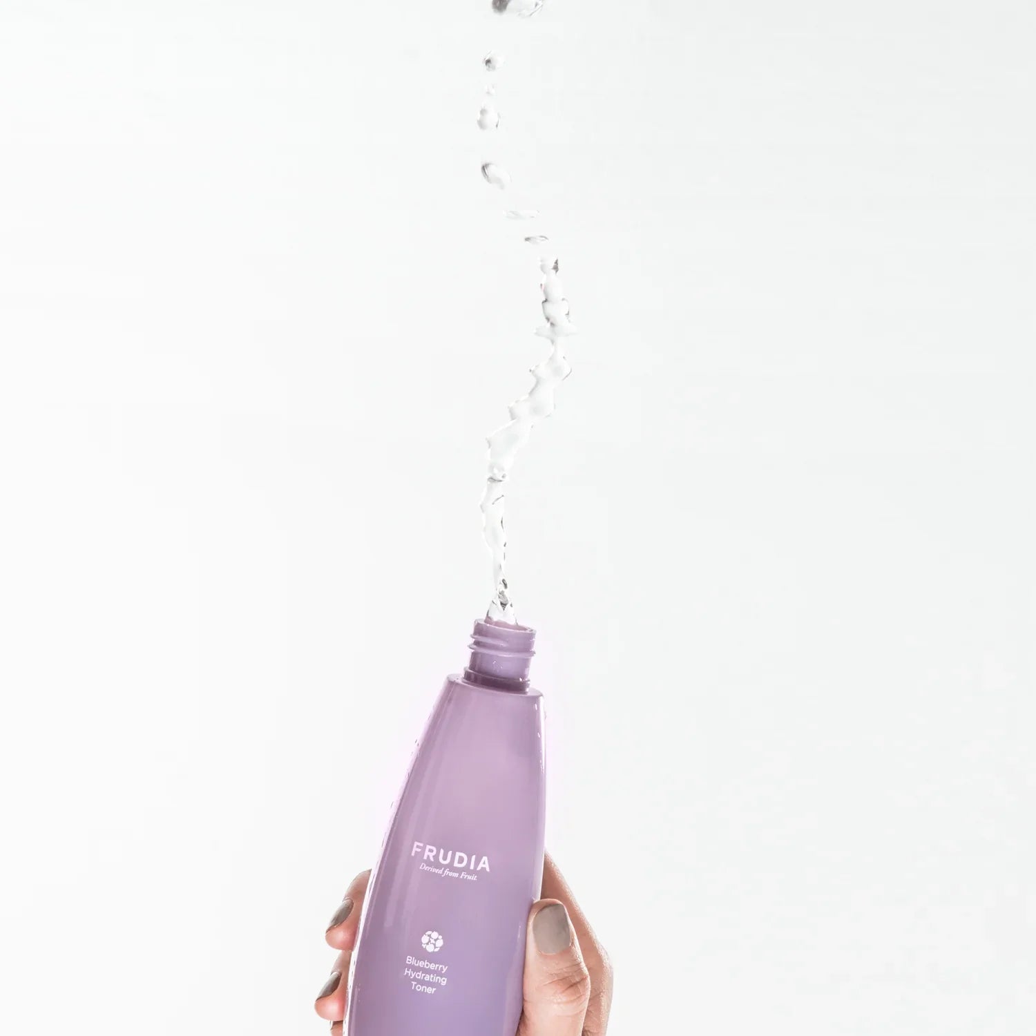 Frudia Blueberry Hydrating Toner vegan Korean skincare bottle on white background