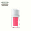 Vegan dewy-glow lip tint in a clear container with pink liquid and COSNORI branding