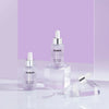 COSNORI Panthenol barrier ampoule bottle for daily skin barrier and intensive moisture care on purple background