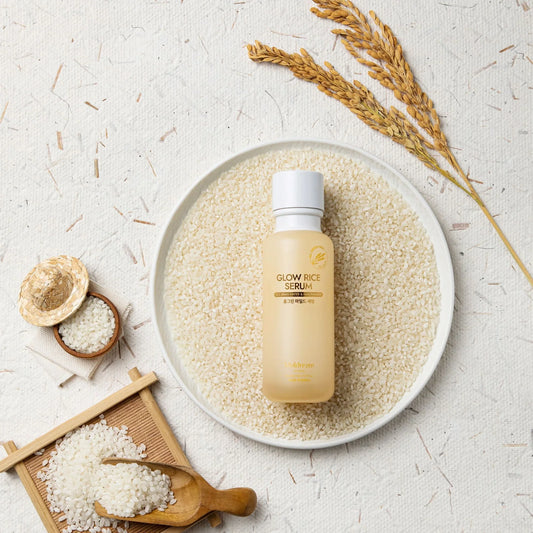 Glow Rice Serum with rice bran water & niacinamide for radiant, healthy skin