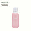 Pink bottle of intensive barrier serum toner with vegan and deep-moist labels on white background