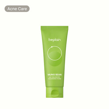 Beplain Mung Bean Cleansing Foam Tube on white Background