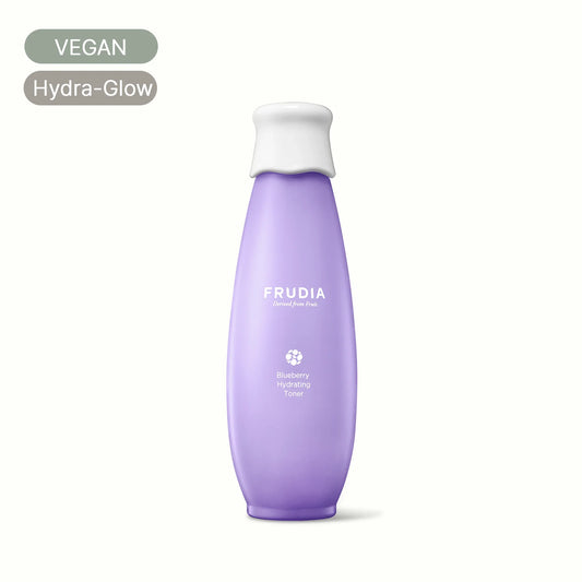 Frudia Blueberry Hydrating Toner vegan Korean skincare bottle with Hydra-Glow label