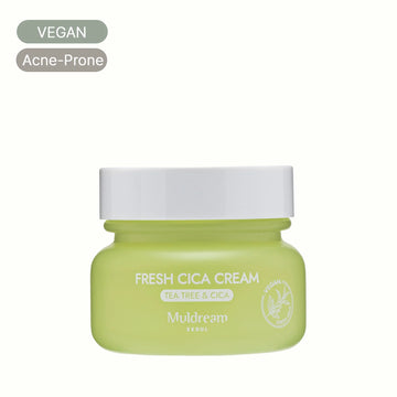 MULDREAM Vegan Green Mild Fresh Facial Cream 60ml - GLAMYU