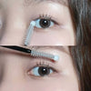 eye and cosnori eyelash serum being applied to eyelashes