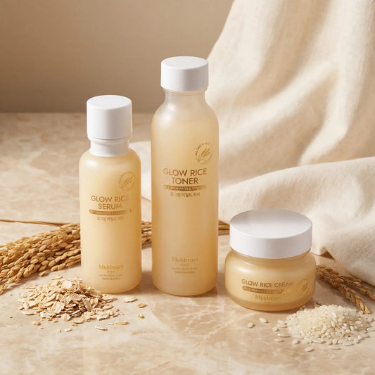MULDREAM Rice Skincare Bundle - GLAMYU